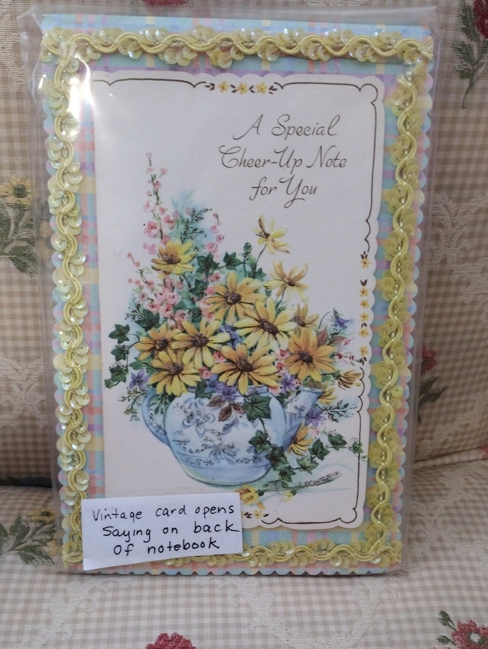 Cheer-Up Note Floral Custom Notepad